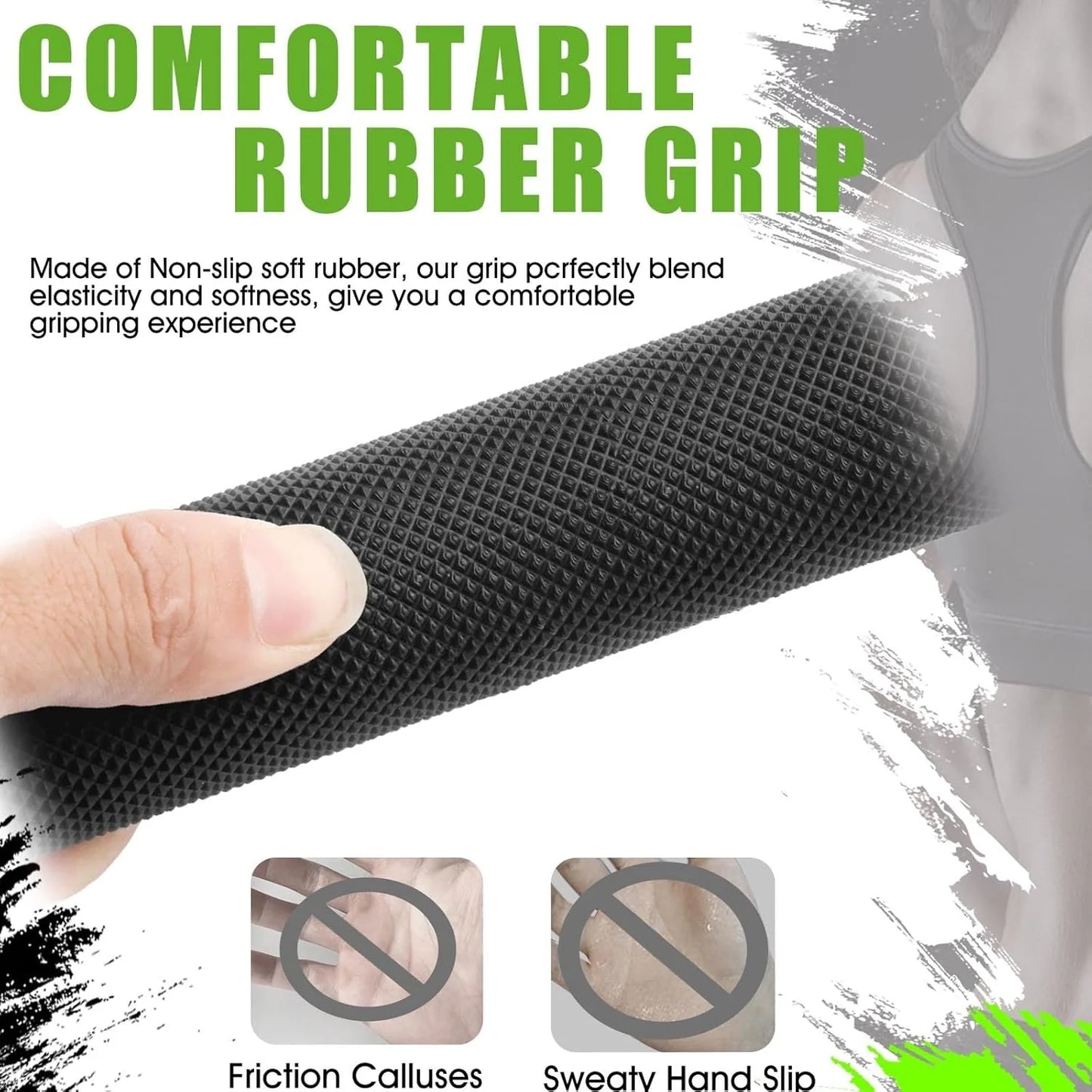 Cable Machine Attachment,Lat Pulldown Attachments Upgraded 1.3 Inch Comfort Grip Cable Attachments for Gym, Triceps Rope Bar,V Bar ,Double D Bar,Homr Gym Accessories